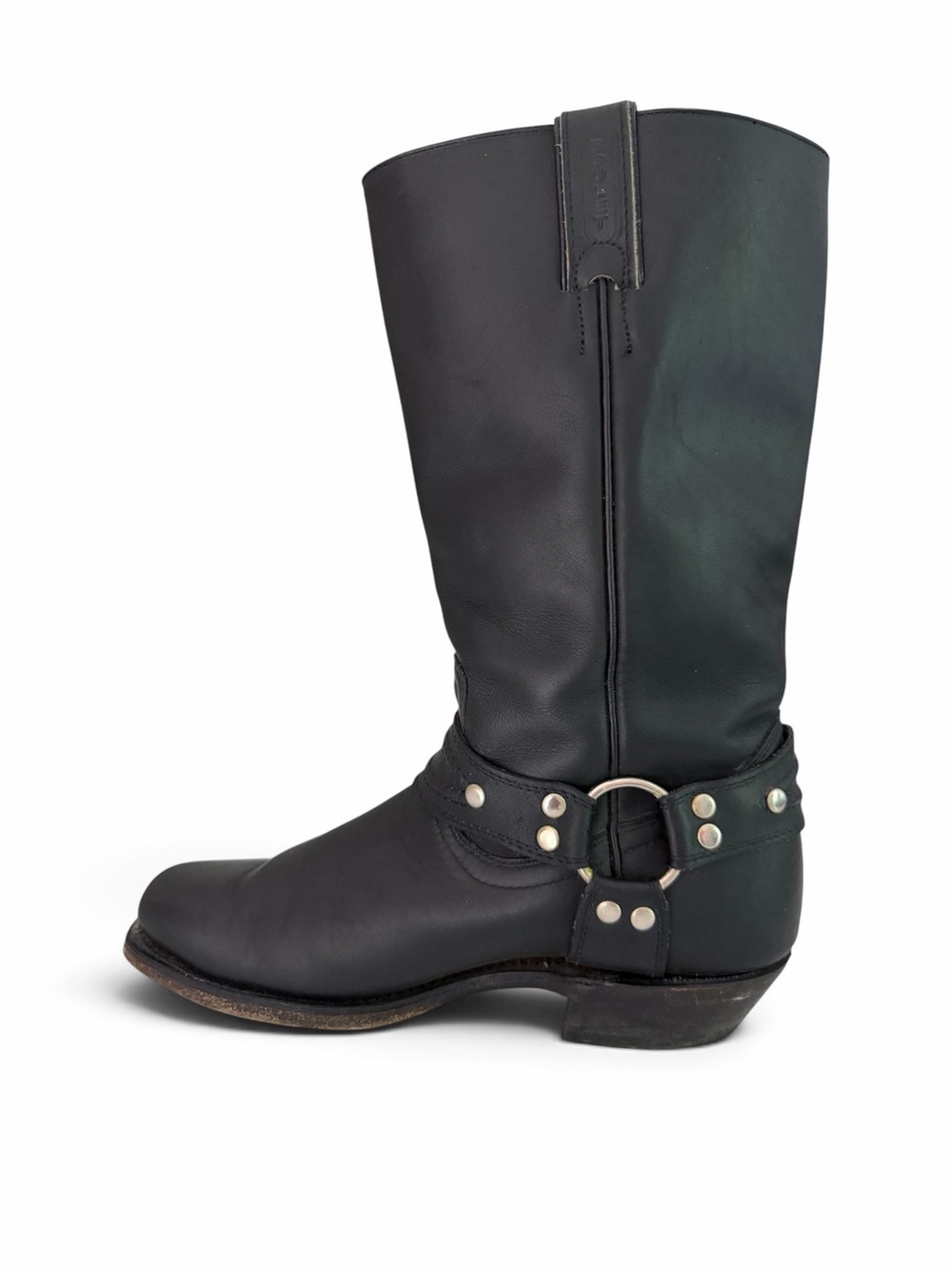 BOULET Black Leather Harness Motorcycle Biker Boots 6.5 - Picture 4 of 16